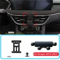 Car Phone Holder For Ford Escape 2019-2023 Gravity Stand Mount Support Horizontal GPS Mobile Bracket Accessories With Base
