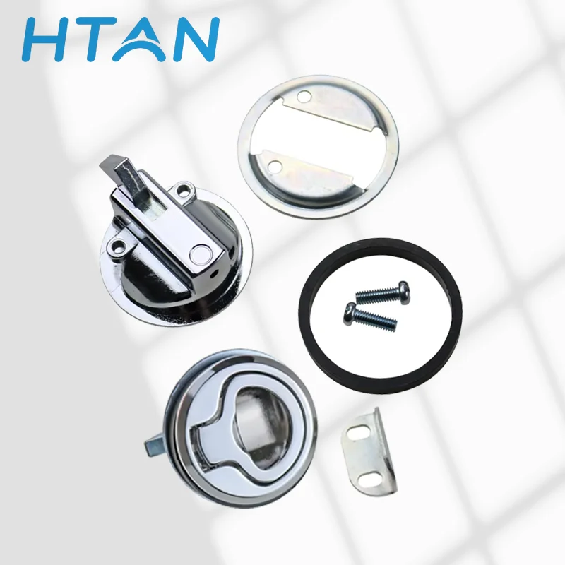 

Zinc Alloy Embedded Small Round Handle Pull Ring Cam Lock Industrial Electrical Equipment Automotive Ship Panel Lock