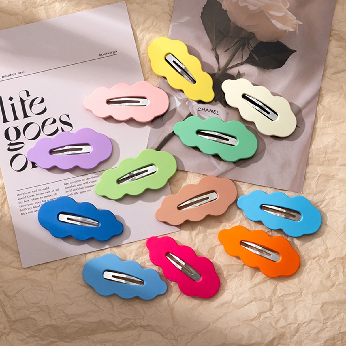 1/5/10/30/50pcs Cute Korean Hair Side Clips Cloud BB Hairpin For Women Girls Gift Barrette Hair Accessories Headwear Random