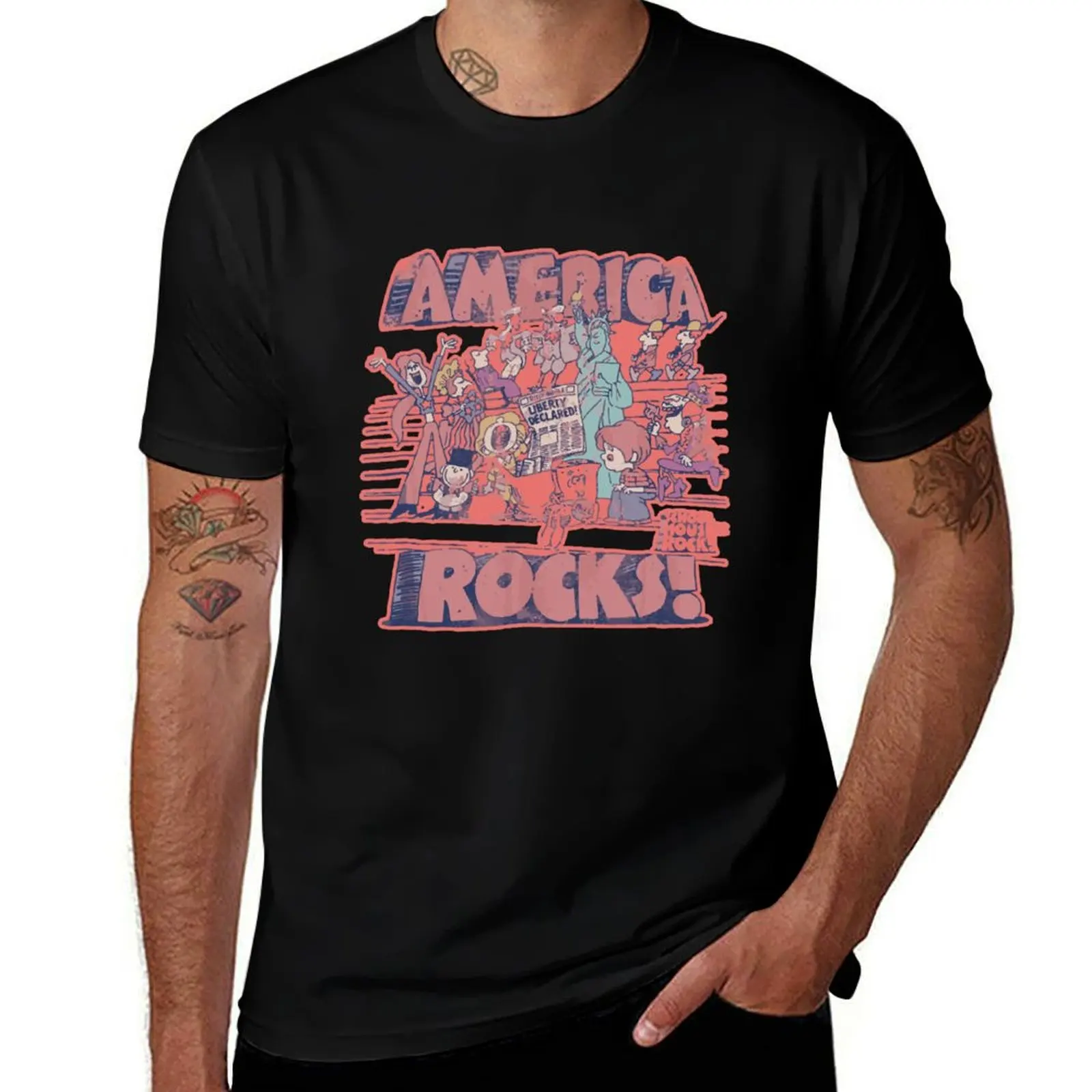

Schoolhouse Rock America Rocks T-Shirt t shirts designer funny t shirts cotton T-Shirt