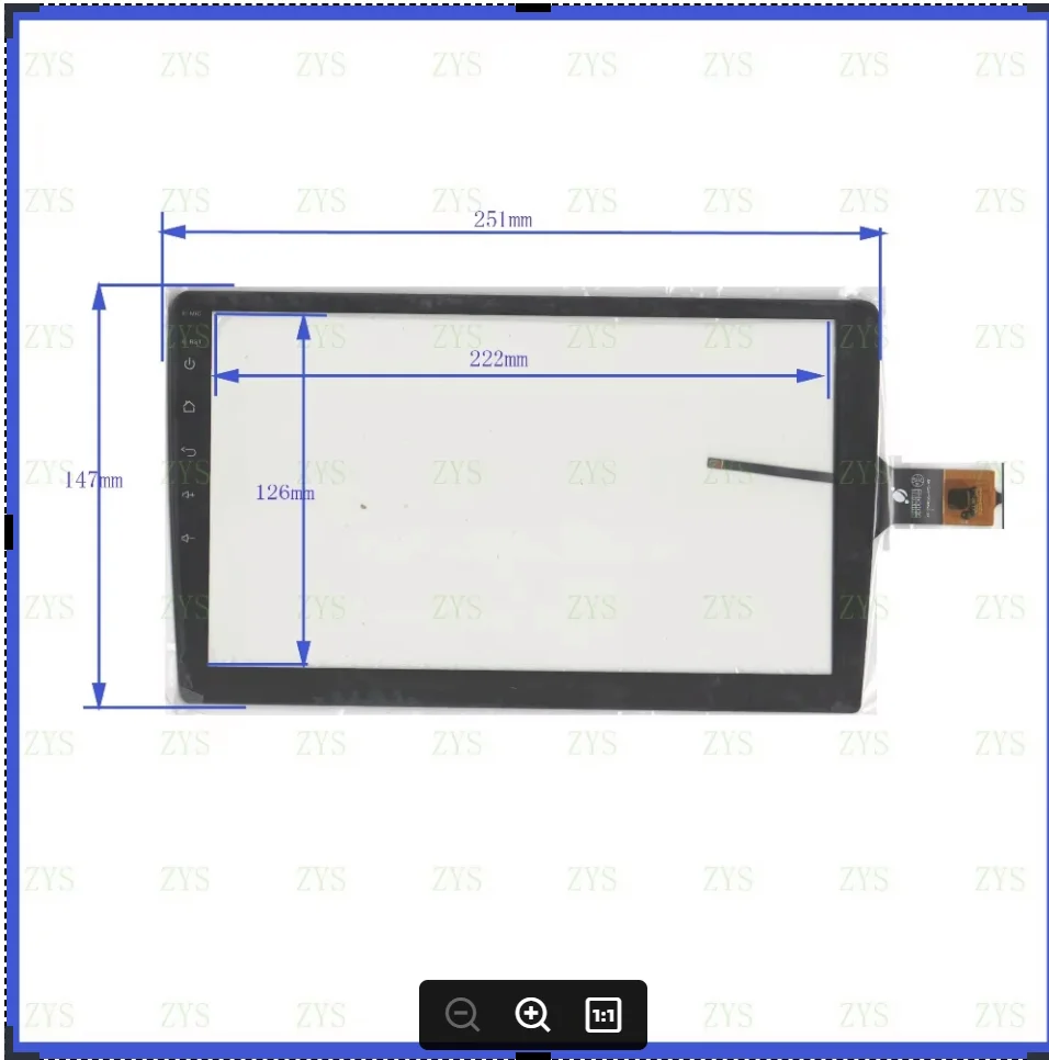 

ZhiYuSun POST 10.1 capacitive touch screen XY-PG9020 NEW GLASS for GPS touch free shipping