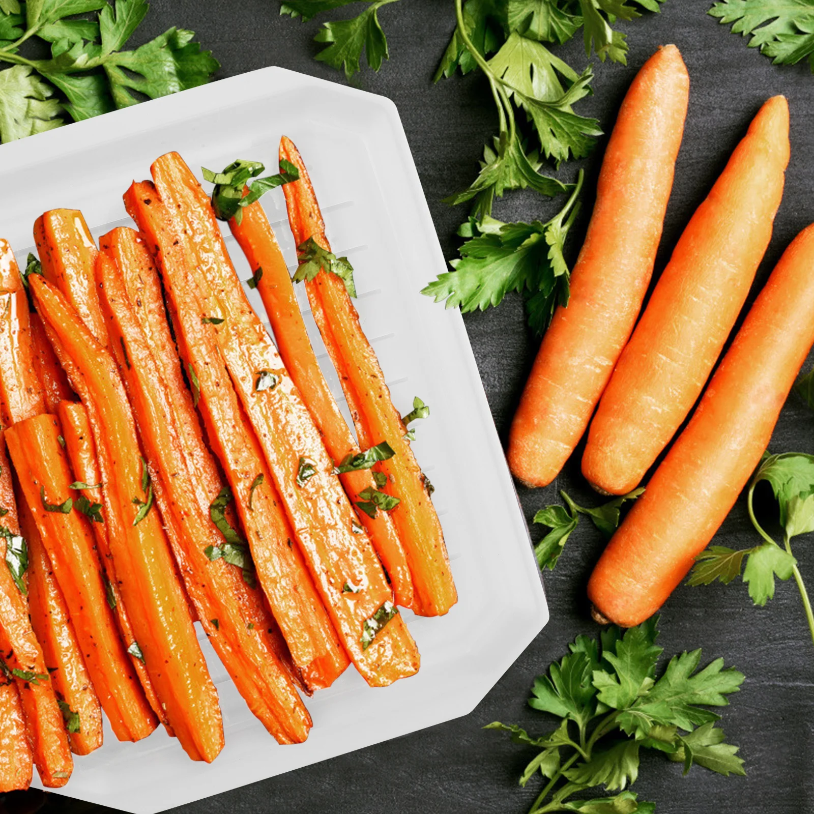 

2Pcs Bacon Baking Tray Microwave Sloped Design Grease Drain Eggs Sausage Rack Kitchen Cooking Accessories Bacon Baking Tray