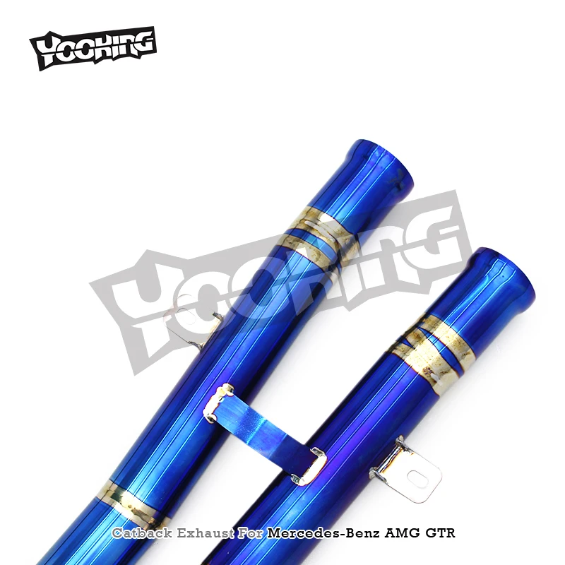 Custom Original Valve Catback Exhaust For Mercedes-Benz AMG GTR/GT R C190 4.0T 2019-2023 Titanium Pipe Exhaust System Muffler