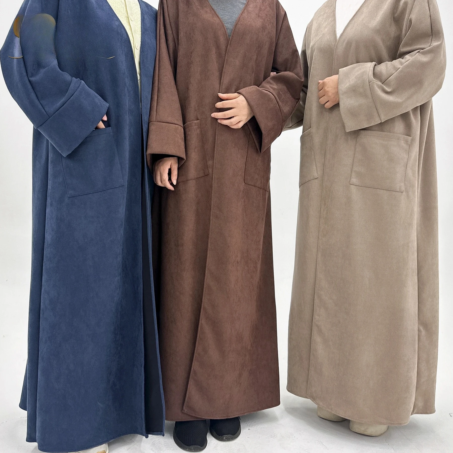 

Turkey Dubai Autumn/Winter Suede Cardigan Dress