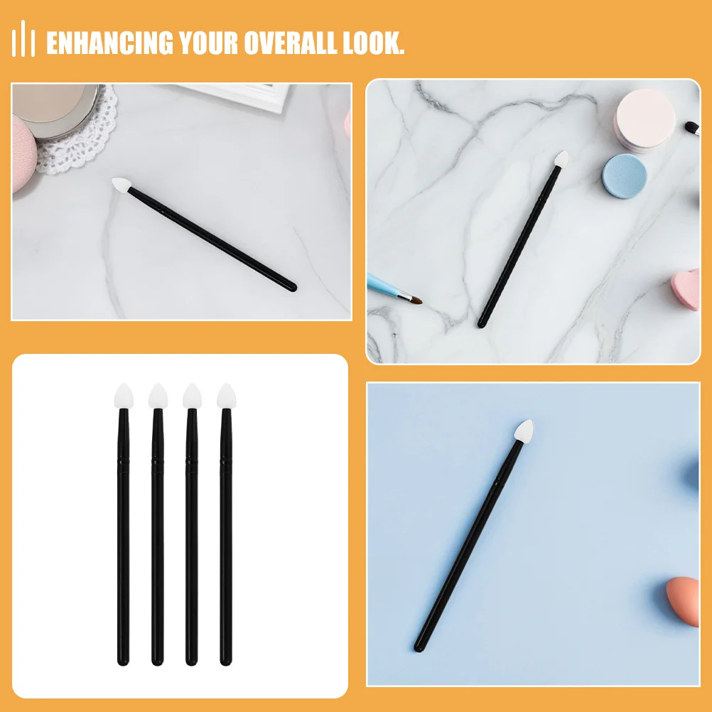 Set di pennelli per ombretto da 4 pezzi Pennelli per trucco glitter Applicazione uniforme Accessori per strumenti per trucco occhi da viaggio