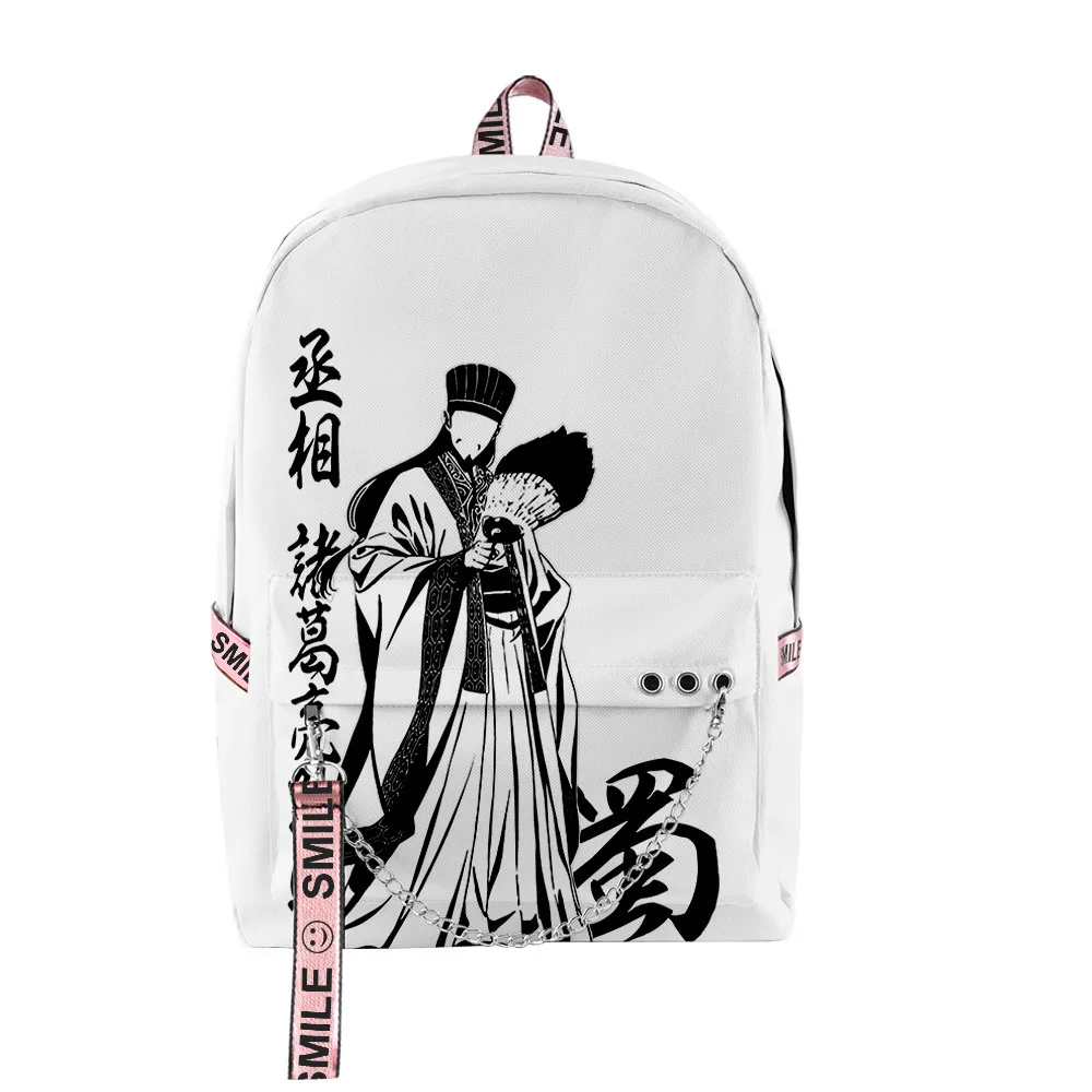 Popular Youthful School Bags Unisex Ya Boy Kongming Travel Bags 3D Print Oxford Waterproof Notebook Shoulder Backpacks