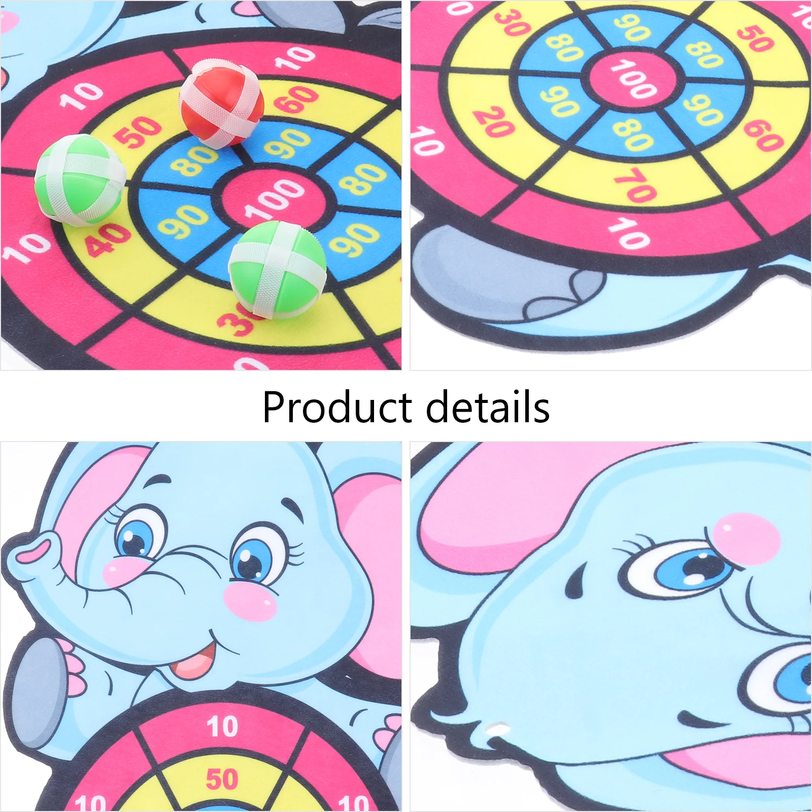 

Cartoon Animal Target Pattern Board Kids Leisure Time Children Toy with Sticky Games Educational