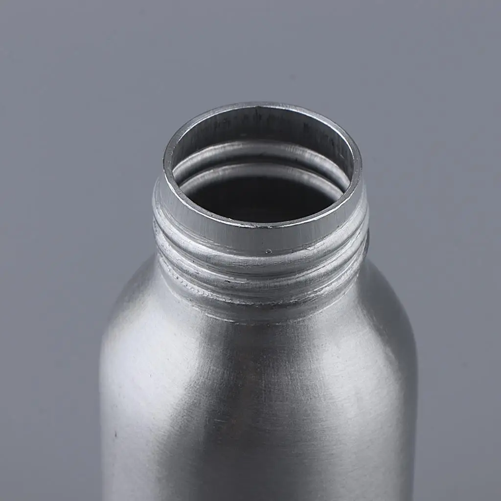 Multi Purpose Aluminum Water Bottle Pump Dispenser Wide Mouth Container for Lotions Serums and Juices
