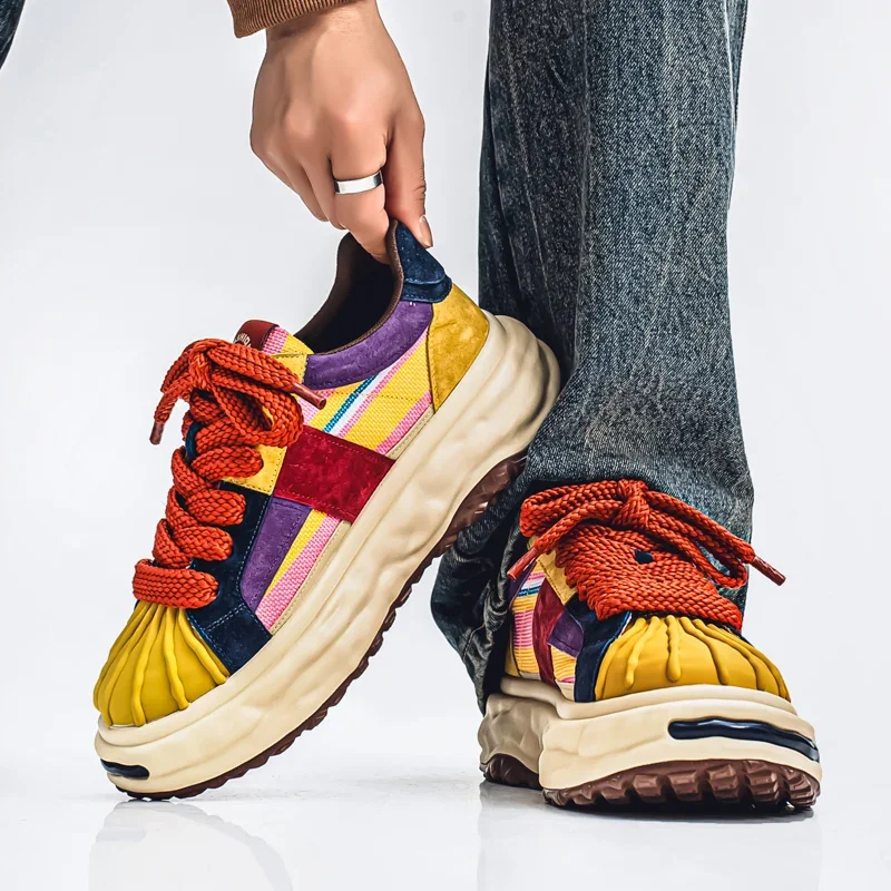 

Versatile Men's Leisure Sneakers Men Lightweight Comfy Sports Walking Shoes Fashion High-quality Chunky Shoes Male Footwear