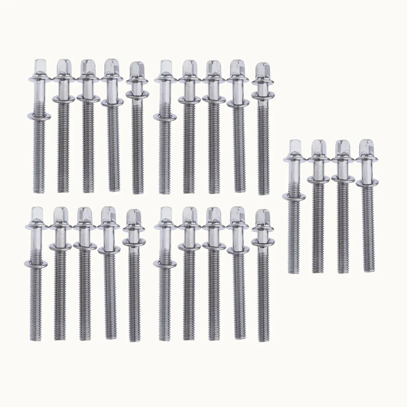 24 Pieces Drum Screws Drum Tension Rods Screw Rod Replacement Accessory