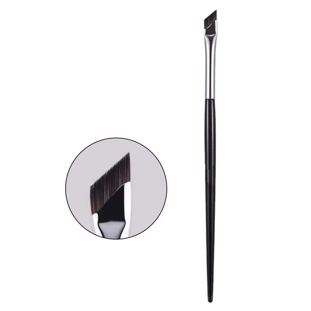 Pinceau Eyeliner professionnel Super fin, plat Oblique/outil multifonctionnel coudé/maquillage des yeux, Eyeliner Dia P0W3