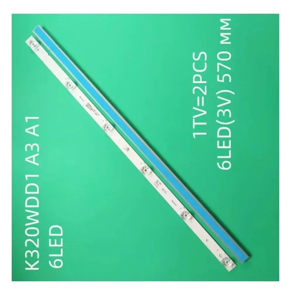 FOR 32M308060 32PHF5664T3　4708-K320WD-A3113N11 K320WDD1 57CM 　6LED　100%NEW LED backlight strip