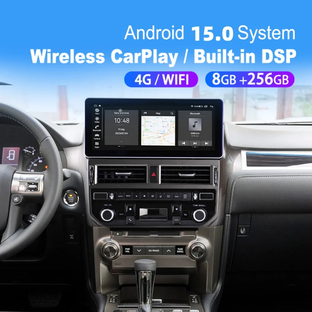 

12.3 Inch 8 Core Android Screen CarPlay Car Multimedia Automotive For Lexus GX 2010~2019 GPS Navigation Car Radio Head Unit