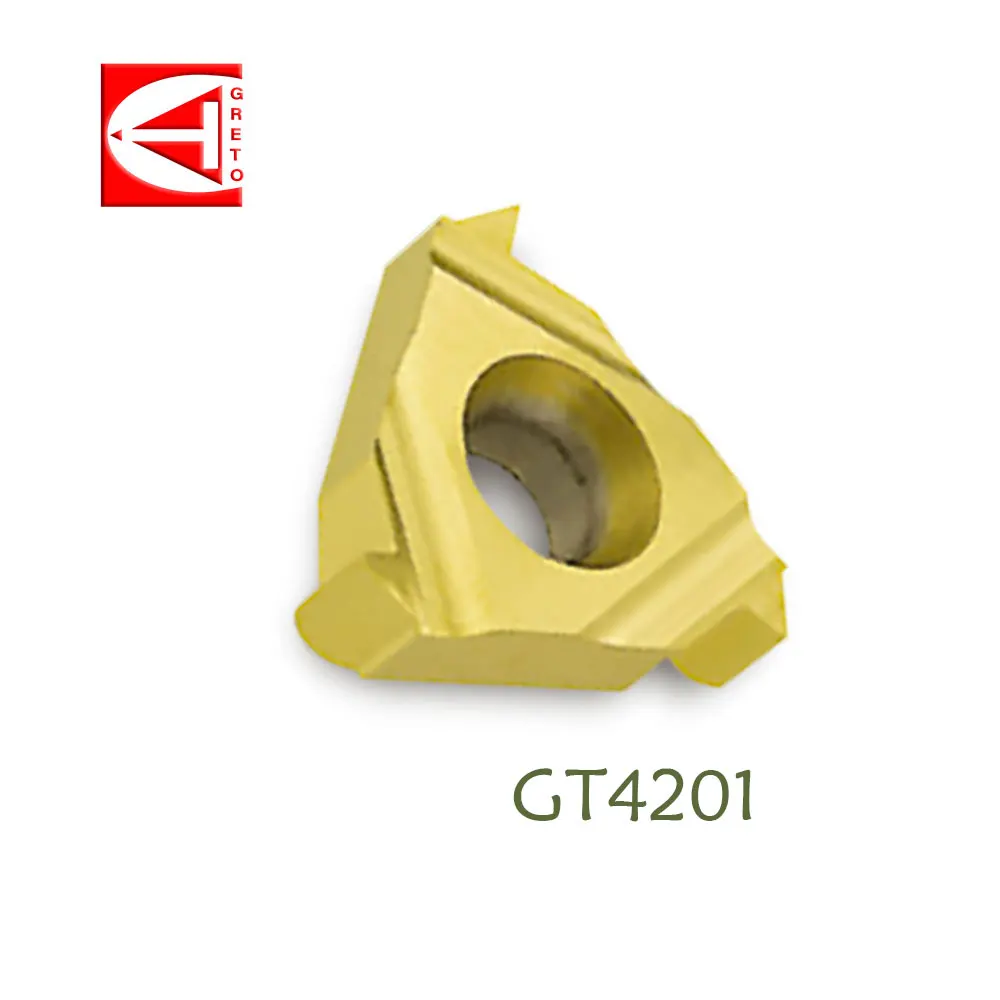 GRETO 22ER6ABUT 22ER8ABUT GT4201 GT4202 Insertos Carburo Metal Turning Tool Blade Thread 22ER6 ABUT 22ER 8ABUT