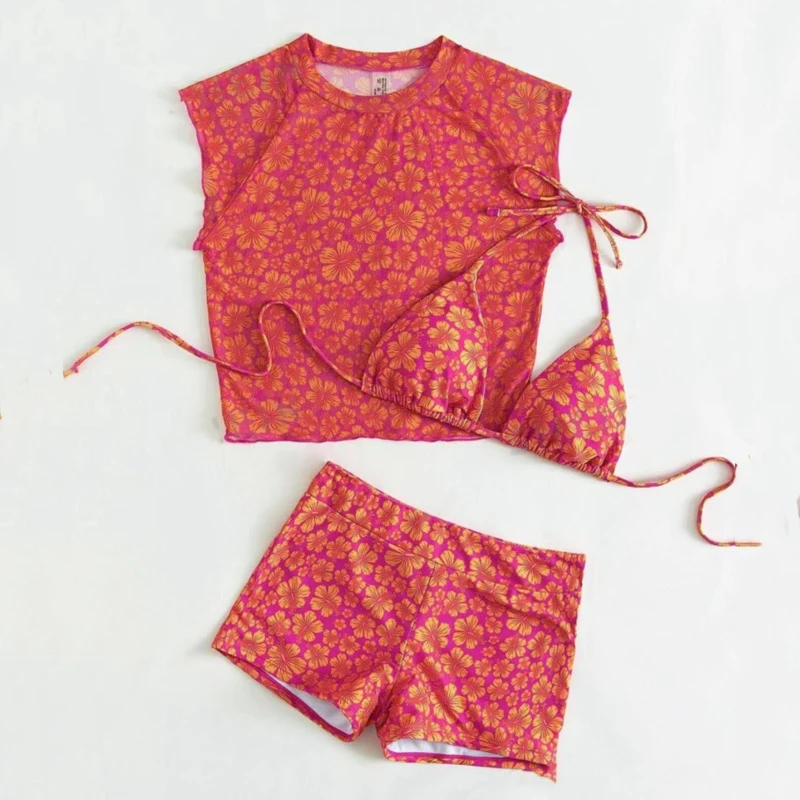 

2026 Sexy Bikinis Female Swimsuits Women Three-Piece Swimwear Beach Swimming Wear Bathing Suits Brazilian Bikini Set Pool Bather