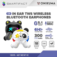 ONIKUMA T20 Wireless Earbuds5.3 ENC Noise Reduction HiFi Sound Stereo Earphones With Mic