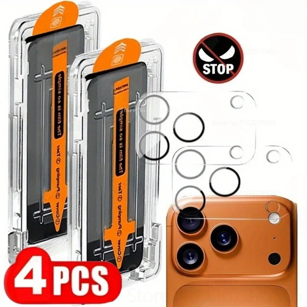 

2Pcs Privacy Dust-Free Room Screen Protector+2Pcs Camera Protector for IPhone 17 Promax Air 16 15 Promax 13 Promax 14Plus 12Mini