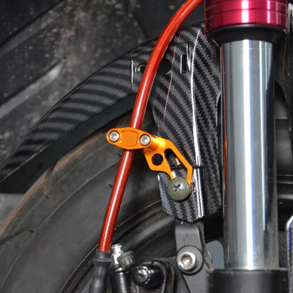 

Мотоциклетный скутер, зажим для тормозного шланга, модифицированная масляная трубка, защита тормозной магистрали, алюминиевый сплав, универсальный для Honda Yamaha Suzuki