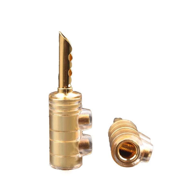 

Xangsane/Elephant God, Audio Speaker Cable Solder Free Gold Plated Banana Head Speaker Power Amplifier Plug Terminal