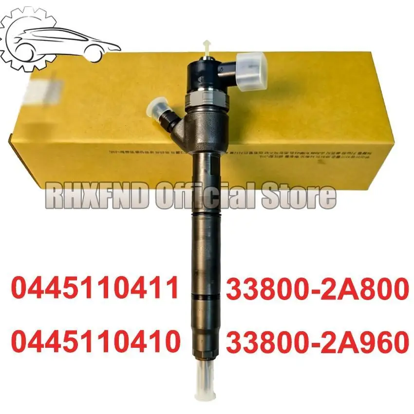 

Original 1/2 piece 0445110411 045110410 diesel fuel injector suitable for Hyundai Kia Care 1.7 CRDi 33800-2A800 33800-2A960