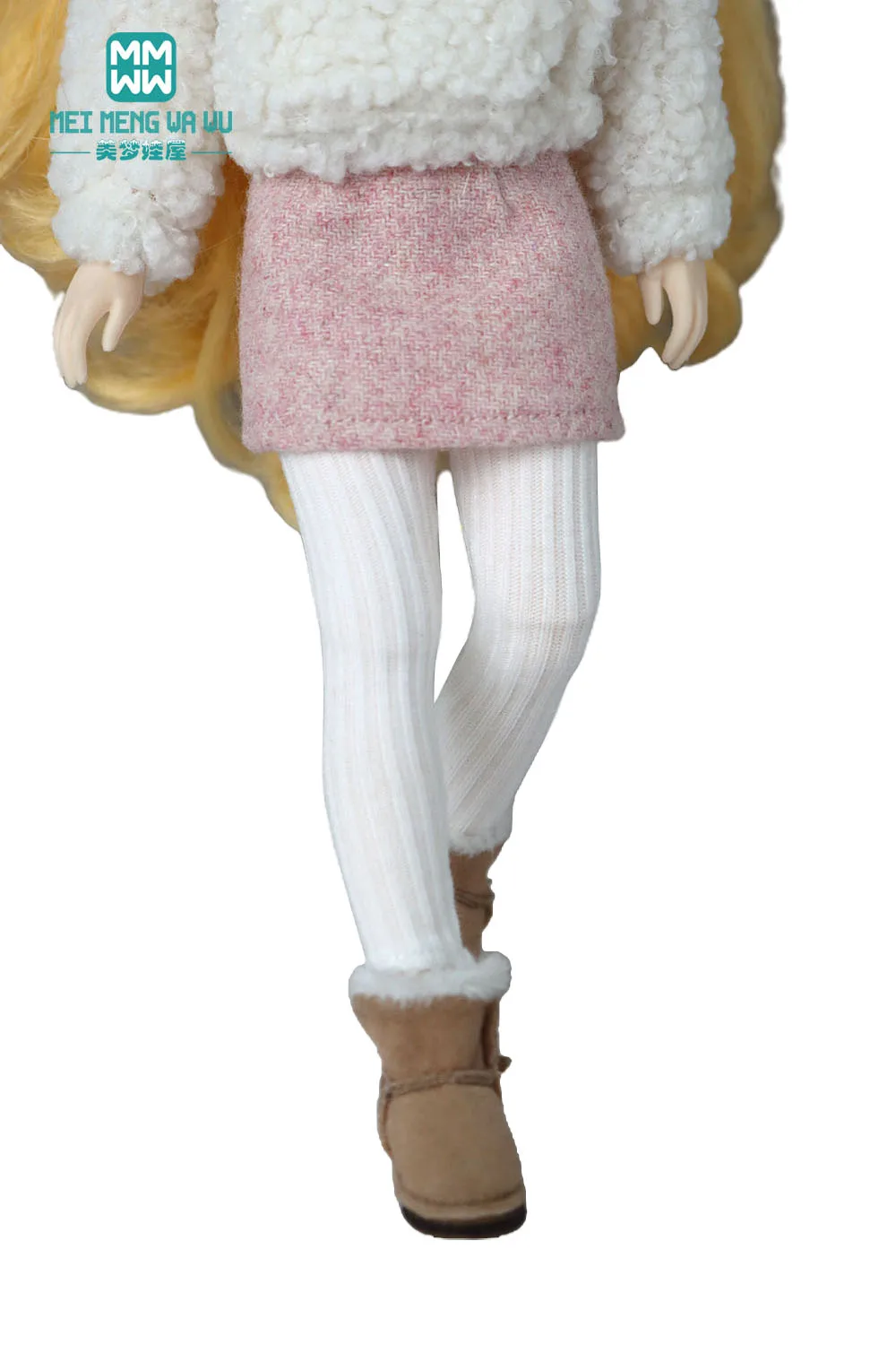 

Fits 28-30cm Blyth Azone OB22 OB24 Doll Dress Fashion Wool Skirt Toy Gifts
