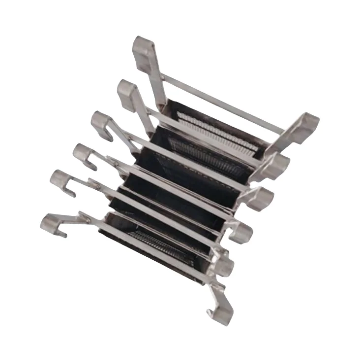 8 pcs Titanium anode basket with hooks for electroplating ，size Size:15 cm wide, 62 cm height and 4 cm thick ,free shipping