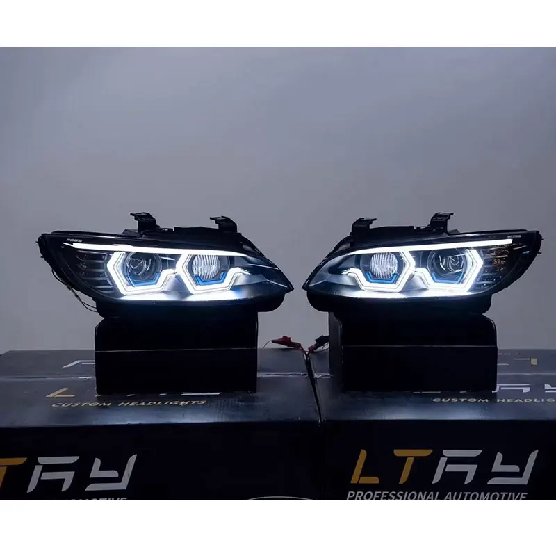 

Фары для BMW E92 M3, E93 OSS LED, проекционные фары, 2011-2013, 330i, 335i, комплект из 2 шт., стайлинг для автомобиля.