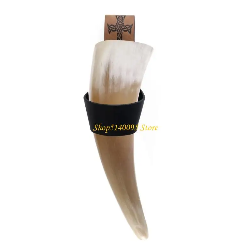 DXAE Medienction Reenction Horn Protector Pu Leather Compans Oncient Costum