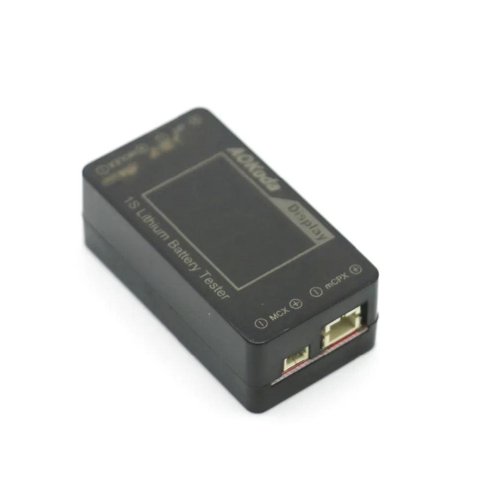 AOKoda AOK-041 1S Tester Baterii Litowych Wskaźnik do Sprawdzania Złączy JST MOLEX mCPX MCX Woltomierz Baterii