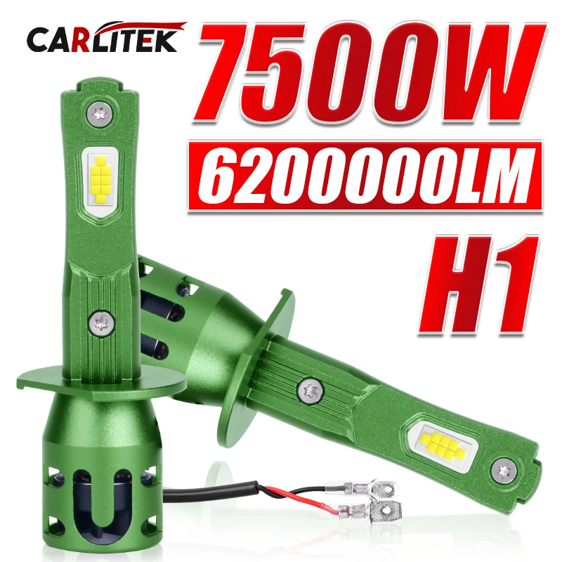 

LED H1 Headlights Super Bright CANBUS Bulb 1:1 Mini Size Spotlights Lights for Car With Fan Automobile Fog Light Ampoule Led H1