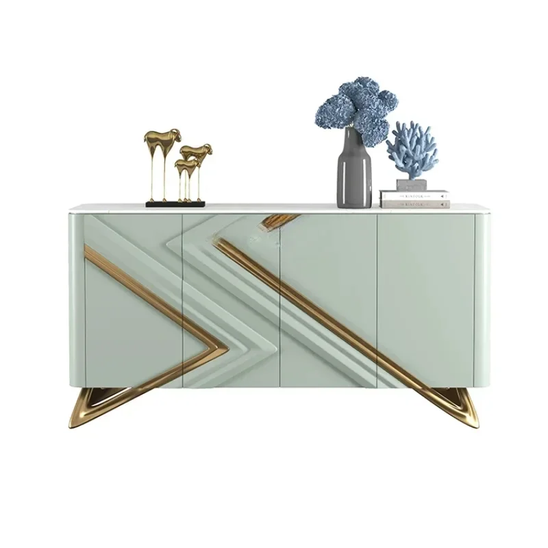 

Household Entrance Cabinet Stone Plate Light Luxury Shoe Cabinet Living Room Wall Cabinet Locker Post-Modern Minimalist