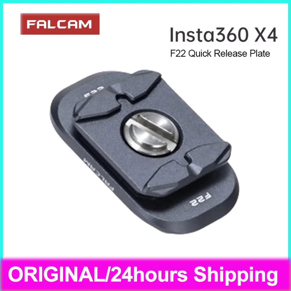 Falcam F22 F22A4306 Quick Release Plate for Insta360 X4 Sports Camera Aluminium Alloy Plate for Motorcycle Riding Photography