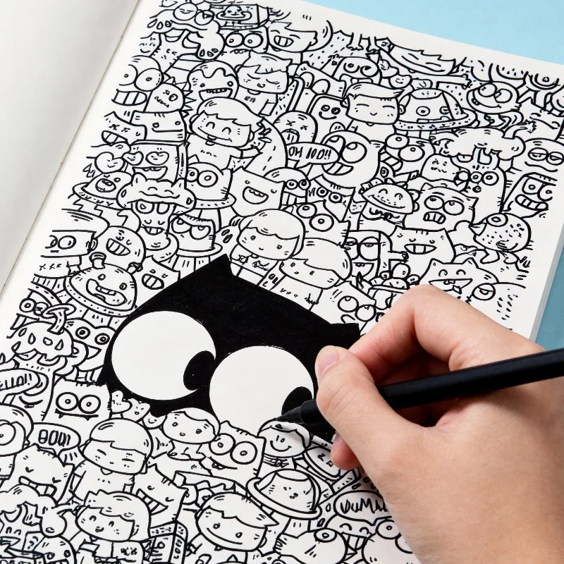 A Creative Art Graffiti Decompression Drawing Album Suitable for Teenagers and Adults As Gifts 21 Vivid and Interesting Patterns