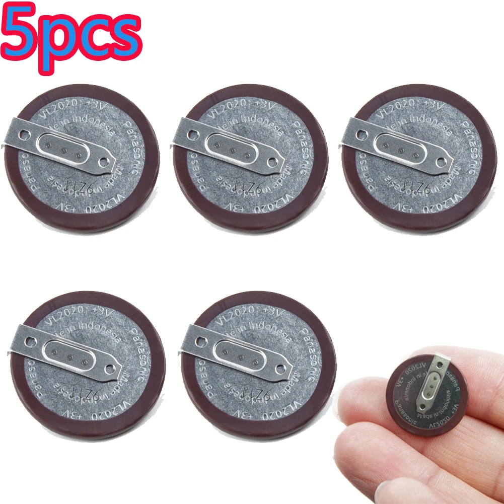 5pcs  3V 45mAh Remote Keyfobs Battery VL2020 Battery For E46 E60 E90 Accu FOB F1 Fob Key Lithium Aluminium Alloy    New