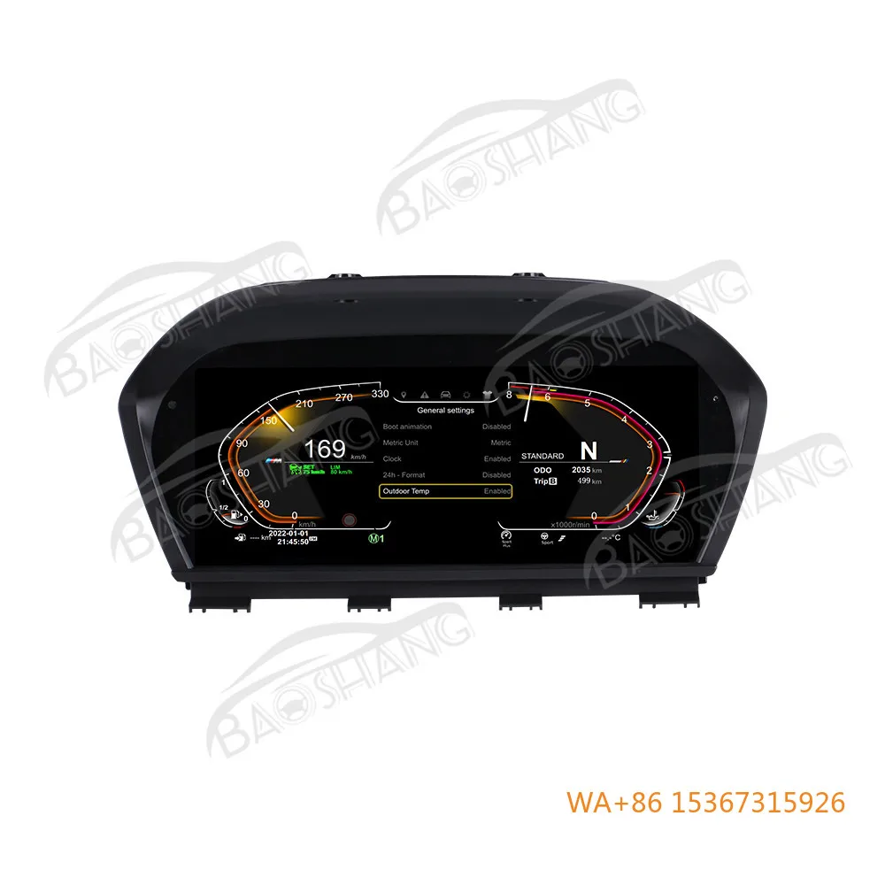 

Multimedia Dashboard Speed Meter Screen 12.3'' Digital Cluster Virtual Cockpit for 1/2 Series X1/2 LCD Instrument Panel Car