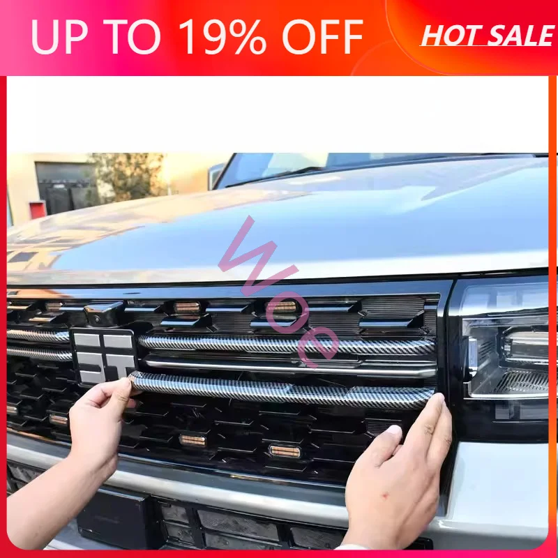 Woe For Chery JETOUR G700 Chrome plated blackened decorative strip grille exterior modification accessories automotive supplies