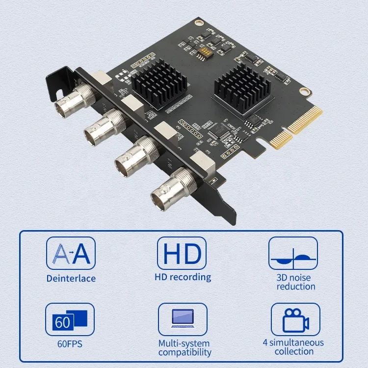 HD four channel HDMI acquisition card, 4-channel SDI acquisition card, computer push streaming, live streaming guidance, obs vmi