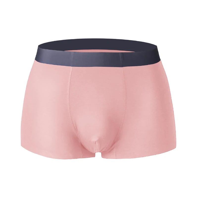 

2PCS Men's underwear, men's four-cornered pants, scrotal support, sports breathable and antibacterial shorts, large-sized flat