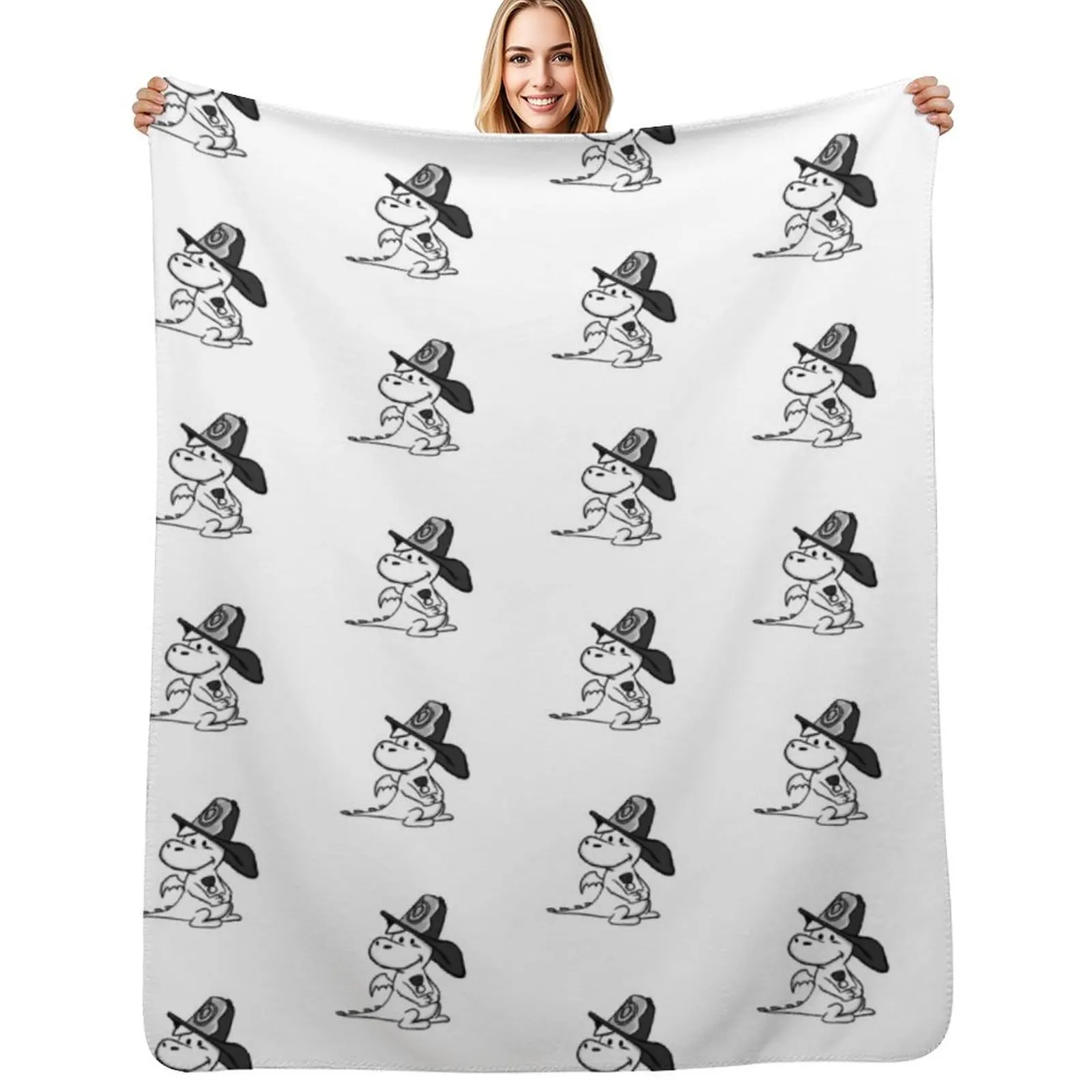 

Inktober - day 12 DRAGON Throw Blanket Warm Napping Blanket for Office Couch Bed