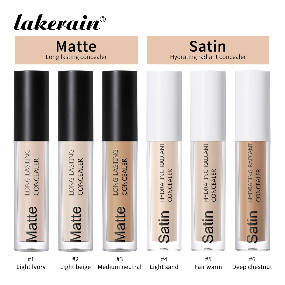 Lakerain – correcteur hydratant et radieux, contrôle de l'huile longue durée, fond de teint liquide, Texture, haute couverture, correcteur hydratant pour la peau