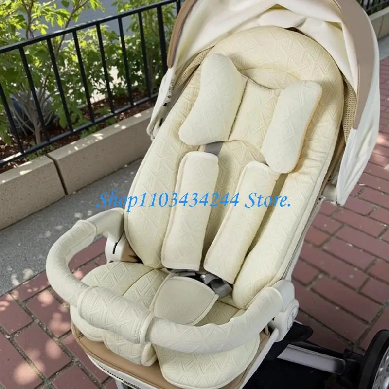 Pack of 5pcs Universal Strollers Insert Soft Cotton Breathable Polyester