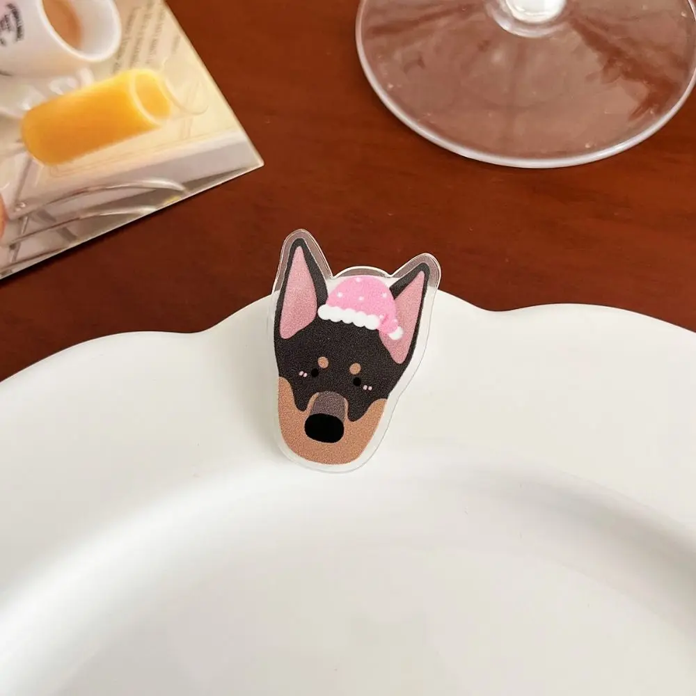 Pug Acrylic Dog Pin Bichon Frise Pomeranian Pom Maltese Puppy Brooch Chinese Rural Dog Schnauzer Shiba Inu Breastpin Skirts