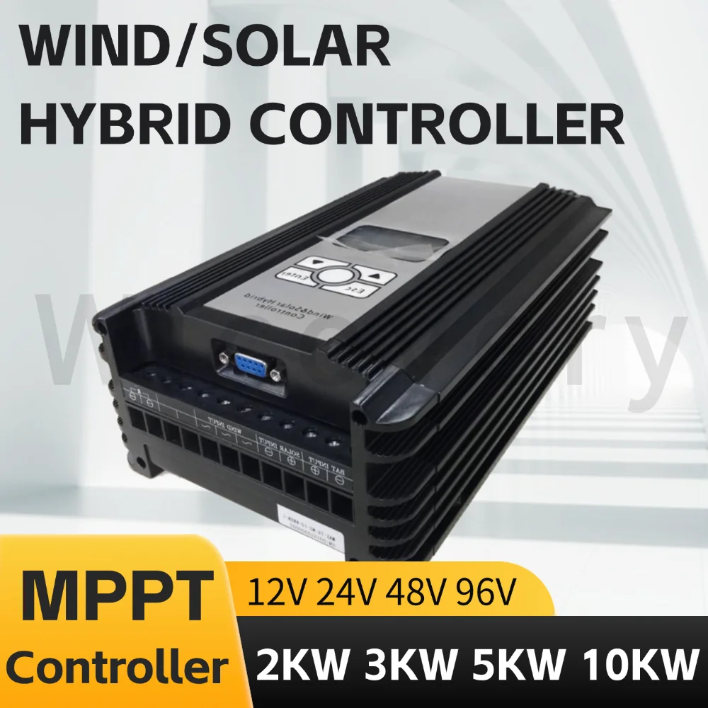 

12V 96V Wind Turbine Charge 2KW 3KW Wind Solar Hybrid Charge 5KW 10KW MPPT Charge Controller Solar & Wind Hybrid System Home Use