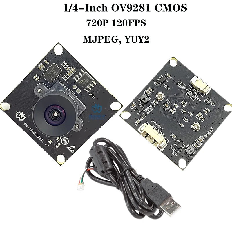 720P USB2.0 OV9281 Camera Module 120FPS High Frame Global Shutter Fixed Focus Manual Focus Camera Module