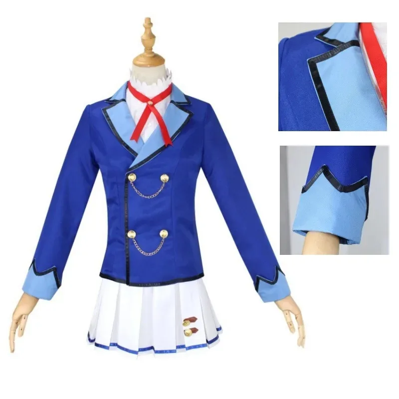 Aikatsu！Hoshimiya Ichigo Anime Cosplay Costume School JK Campus Uniform Wig Woman Kawaii Suit Kiriya Aoi shibuki ran cos suits
