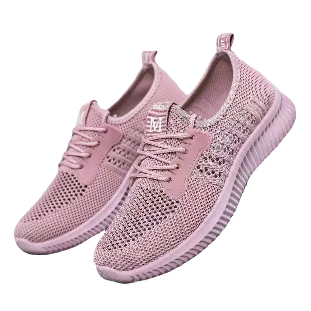 Scarpe da donna 2022 scarpe con plateau in mesh scarpe da ginnastica stringate traspiranti da donna scarpe Casual scavate da donna Zapatillas De