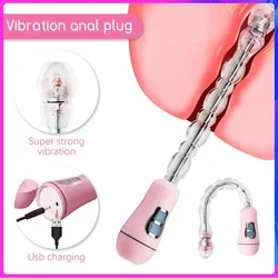 Anal Beads Butt Plug Vibrator G-Spot Stimulate Prostate Massager Erotic Toys Female Anus Stimulate Masturbation Goods Sex Shop