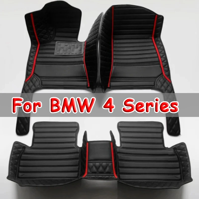 Car Floor Mats For BMW 4 Series G26 Gran Coupe Four Doors 2022 Custom Foot Pads Automobile Carpet Cover Interior Accessories