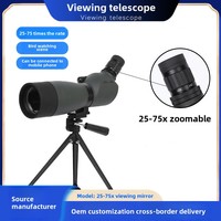 Telescope Outdoor Zoom Global Hawk 25-75X70 Photo Waterproof HD Monocular Bird Watching Mirror