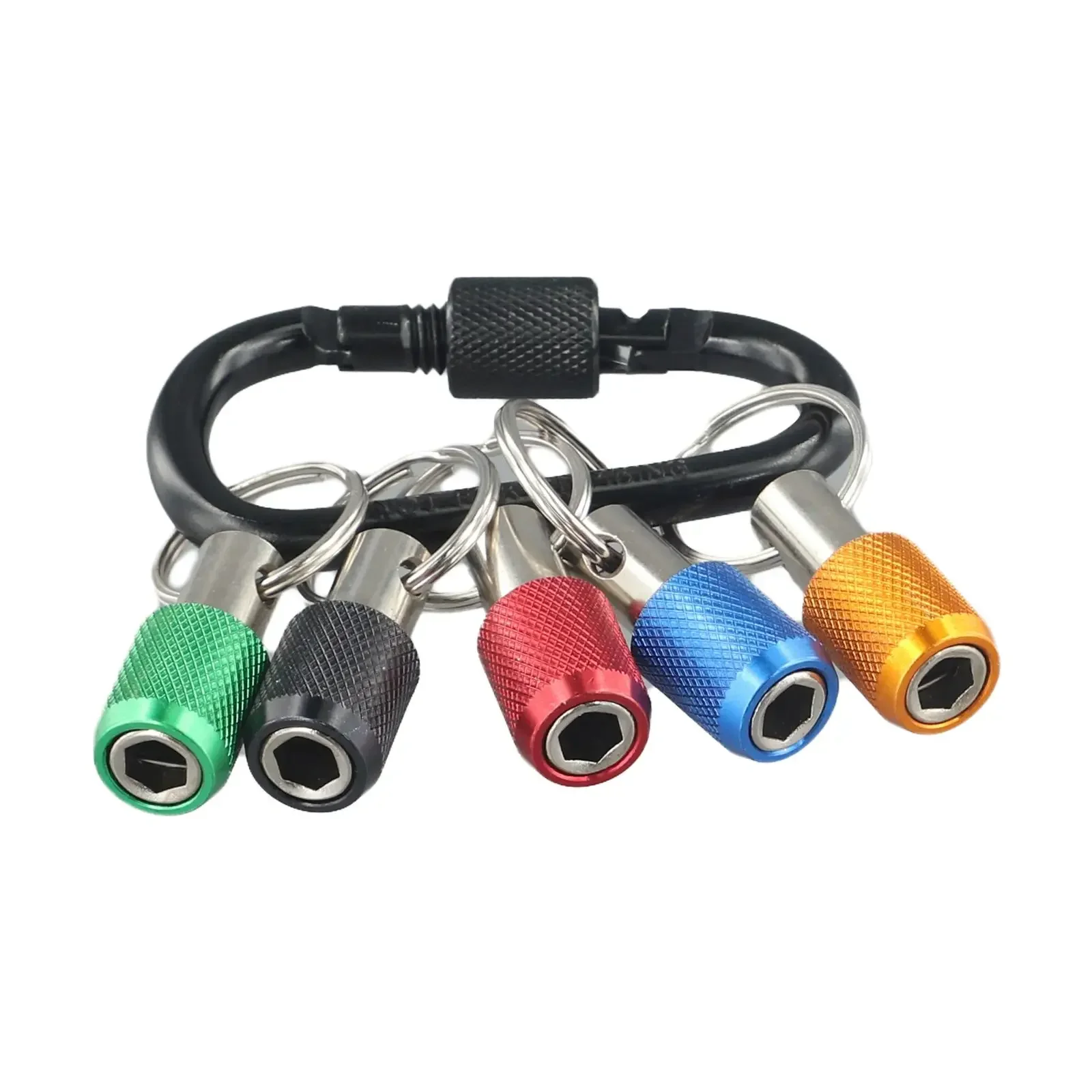 Assistant 1/4 Inch Hex Shank Drill Bit Holder Hex Shank Keychain Screwdriver Bits Holder Quick Change Quick Release